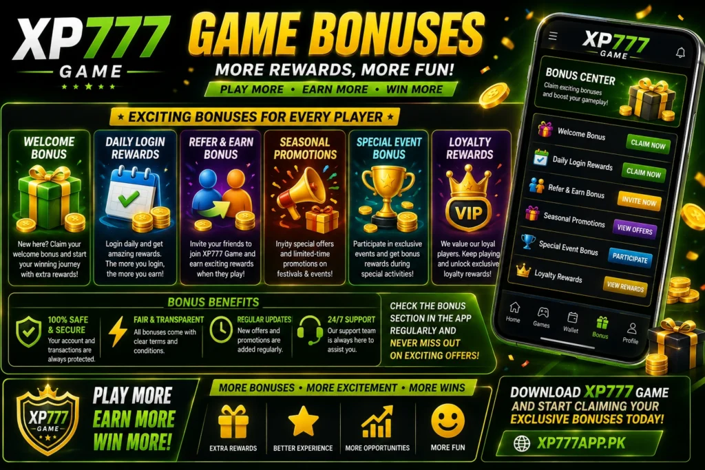 XP777 Game Bonuses
